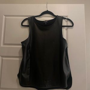 Express Faux Leather top